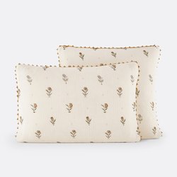 Emeline Cotton Muslin Pillowcase LA REDOUTE INTERIEURS image