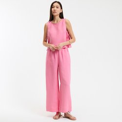 Pantalones anchos de lino, made in France LA REDOUTE COLLECTIONS image