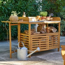 Wassif Acacia Garden Table LA REDOUTE INTERIEURS image