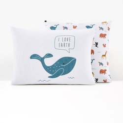 Earth Animal 100% Organic Cotton Pillowcase LA REDOUTE INTERIEURS image