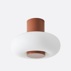 Plafonnier ou applique, en métal fer et opaline, OMER LA REDOUTE INTERIEURS image