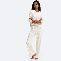 Pyjama imprimé cœurs en jersey LA REDOUTE COLLECTIONS image