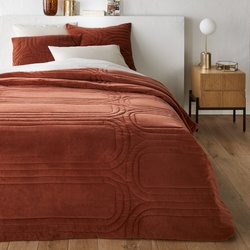 Couvre lit boutis matelassé velours coton Honorine LA REDOUTE INTERIEURS image