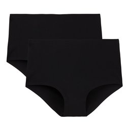 Lot de 2 culottes hautes en microfibre-Invisible LA REDOUTE COLLECTIONS image