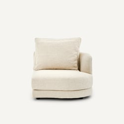 Demi-canapé droit, arrondi, modulable en bouclette, TIBERIO AM.PM image