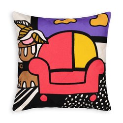 Kissenbezug Super Club aus Baumwolle, 50 x 50 cm MAMA SHELTER X LA REDOUTE INTERIEURS  image