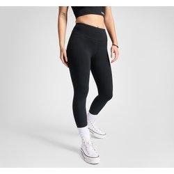 Wordmark cotton mix leggings with high waist black Converse La Redoute