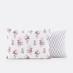 Jeanne Floral 100% Washed Cotton Pillowcase LA REDOUTE INTERIEURS image