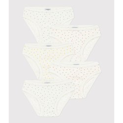 Lote de 5 cuecas estampadas com corações PETIT BATEAU image
