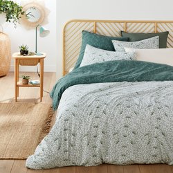 Nosia Succulent 100% Washed Cotton Duvet Cover LA REDOUTE INTERIEURS image