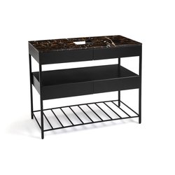 Wastafelmeubel met amberkleurig marmeren blad, Limpo AM.PM image