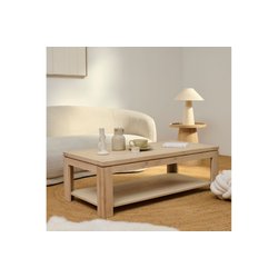 Table basse rectangulaire bois chêne blanchi massif - BOSTON HELLIN, DEPUIS 1862 image