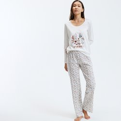 Pyjama in jerseykatoen, bedrukt LA REDOUTE COLLECTIONS image