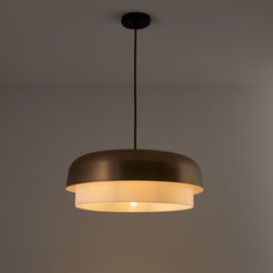 Suspension simple métal finition moka, Clepsos AM.PM image
