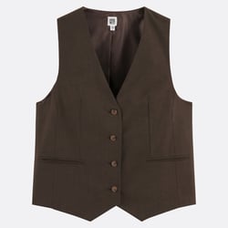 Укороченный костюмный жилет зауженного кроя LA REDOUTE COLLECTIONS image