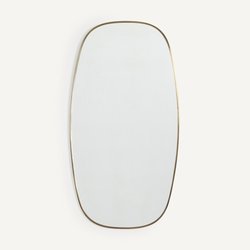 Caligone 100cm Aged Brass Mirror AM.PM image