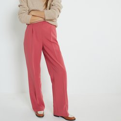 Pantalón ancho con pliegues LA REDOUTE COLLECTIONS image