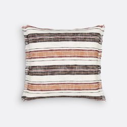 Funda de almohada de rayas, de algodón cepillado, Imazai LA REDOUTE INTERIEURS image