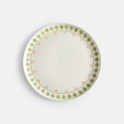 Lot de 4 assiettes plates, en grès, LIMAO LA REDOUTE INTERIEURS image