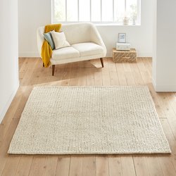 Alfombra cuadrada de lana efecto punto, Diano LA REDOUTE INTERIEURS image