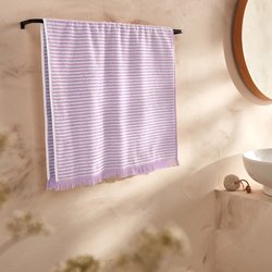 Toalha em turco, às riscas, Malo 500 g/m2 LA REDOUTE INTERIEURS image