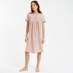 Chemise de nuit imprimée en coton, manches courtes ANNE WEYBURN image