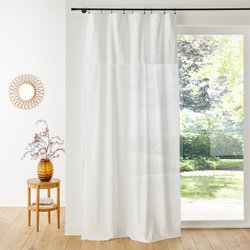 Vorhang Lincot aus Halbleinen, Aufhängung mit Klemmringen LA REDOUTE INTERIEURS image