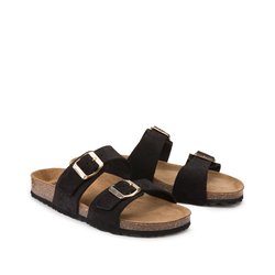 Mules de ante con hebilla doble LA REDOUTE COLLECTIONS image