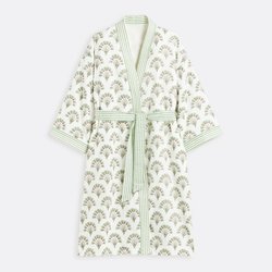 Joyce Printed Terry Towelling Bath Robe LA REDOUTE INTERIEURS image