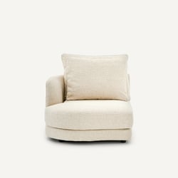 Demi-canapé gauche, arrondi, modulable en bouclette, TIBERIO AM.PM image
