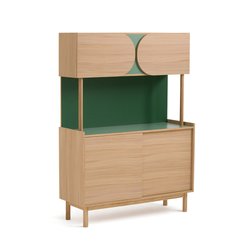 Buffet haut plaqué chêne et Formica, Quillan FORMICA x LA REDOUTE INTERIEURS image