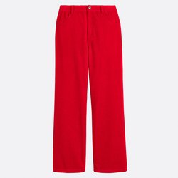 Wijde jeans in ribfluweel LA REDOUTE COLLECTIONS image
