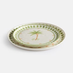Lot de 4 assiettes à dessert, en grès, LIMAO LA REDOUTE INTERIEURS image