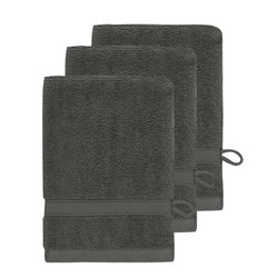 Lot de 3 gants de toilette 600 g/m² SENSILK SENSEI MAISON image