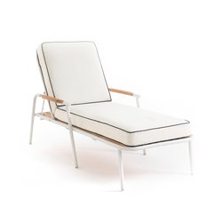 Lettino in alluminio e teak, Isabbo AM.PM image