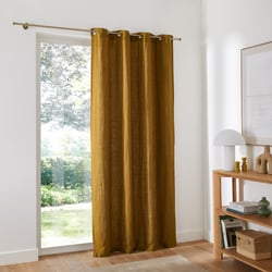 Elba Linen Curtain with Eyelets LA REDOUTE INTERIEURS image