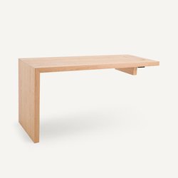 Plateau bureau chêne et plaqué chêne, L150, Mikube AM.PM image