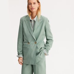 Veste coupe droite, lin mélangé ANNE WEYBURN image