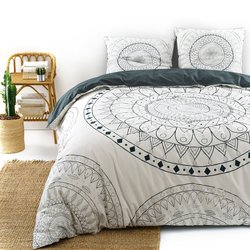 Anisheka Rosette 100% Cotton Duvet Cover LA REDOUTE INTERIEURS image