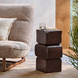 Inya Side Table in Solid Mango Wood AM.PM image