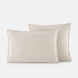 Clara Brushed Cotton Chambray Pillowcase LA REDOUTE INTERIEURS image