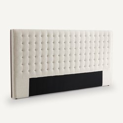 Tête de lit capitonnée L220cm bouclette, Alezan AM.PM image