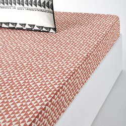 Spannbettlaken Tiebele aus Baumwolle, Umschlaghöhe 25 cm LA REDOUTE INTERIEURS image