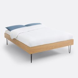 Bed in fineereik met lattenbodem, Cleon LA REDOUTE INTERIEURS image