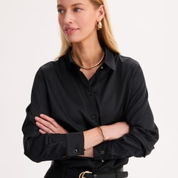 Camisa satinada, manga larga ANNE WEYBURN image