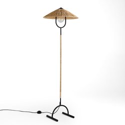 Stehlampe Mr Tanguy aus Eisen & Raffiabast MAMA SHELTER X LA REDOUTE INTERIEURS  image