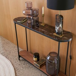 Console plateau verre effet marbre, Gil LA REDOUTE INTERIEURS image