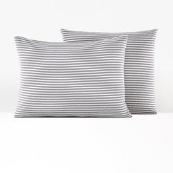 Taie d'oreiller jersey coton/modal, Dolsi Gris LA REDOUTE INTERIEURS image