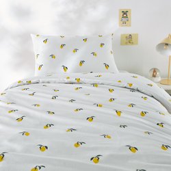 Child's Citron Cotton Duvet Cover Set with Rectangular Pillowcase LA REDOUTE INTERIEURS image