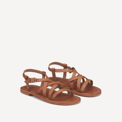 Kids Strappy Leather Sandals LA REDOUTE COLLECTIONS image